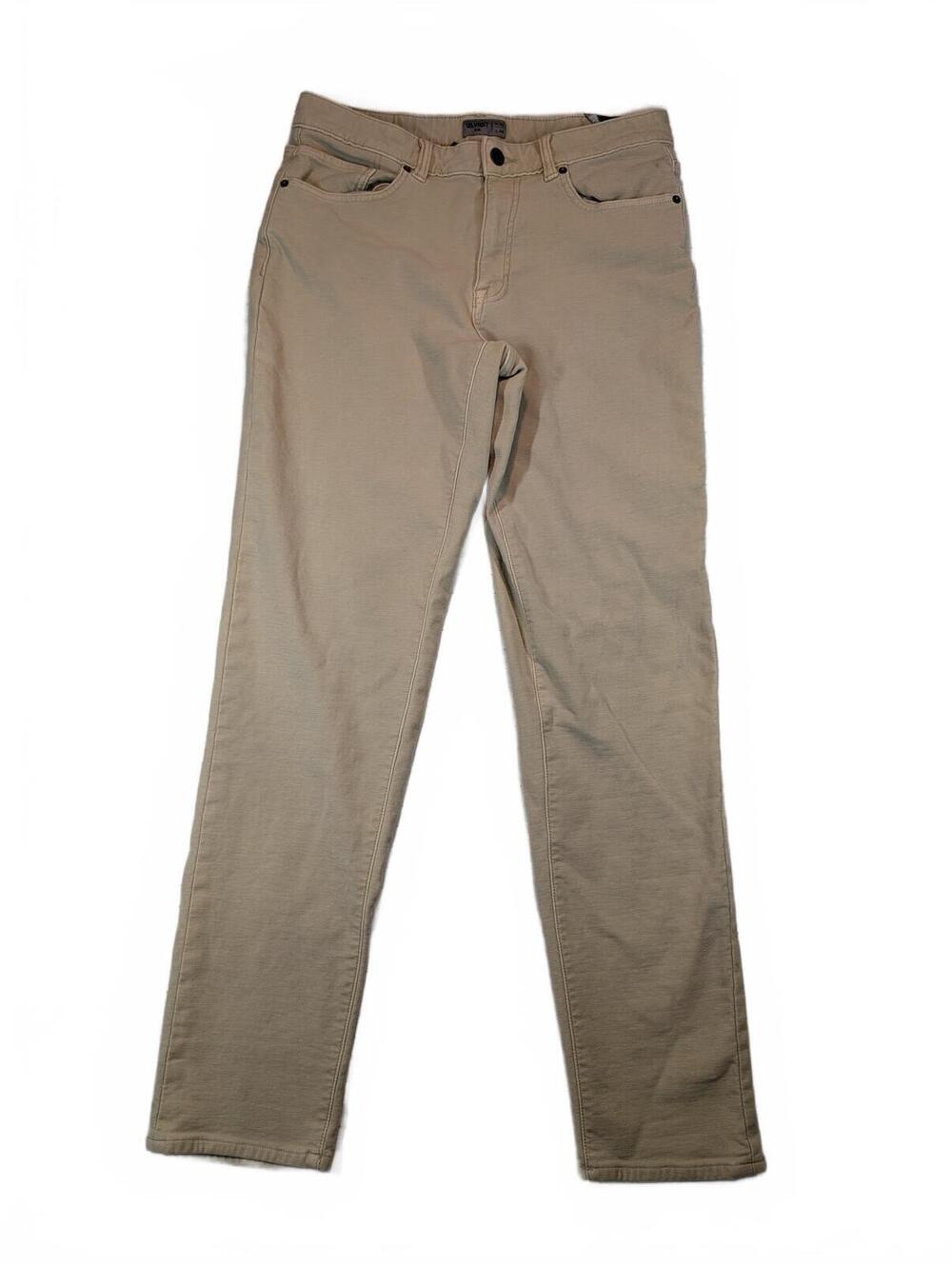 VRST Slim Five Pocket Chino Casual Travel Office Pants Khaki Beige Mens 32x34
